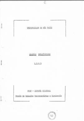 CODI-UNIPER_m0175p01 - Quadros Estatísticos da Universidade de São Paulo, 1969
