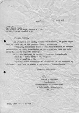 CODI-UNIPER_m1227p01 - Correspondências encaminhando Publicações e Questionários Solicitados, 1977 - 1978