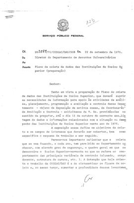 CODI-UNIPER_m1207p08 - Correspondências Enviadas e Recebidas sobre Informações Educacionais, 1975