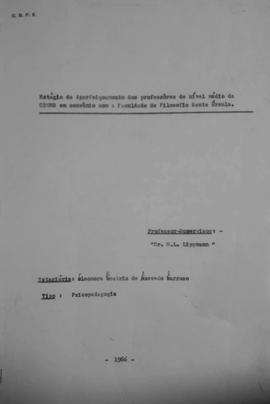 CODI_m088p01 - Relatório de Estagio de Aperfeiçoamento dos Professores de Nível Médio da CDIES, 1966