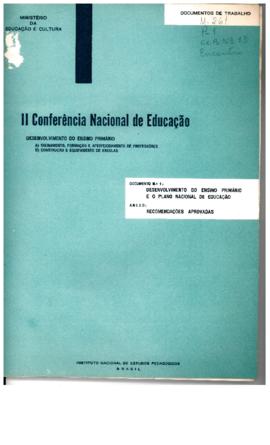ENCONTRO_m261p02_Documento1IIConferenciaNacionalEducacaoDesenvolvimentoEnsinoPrimarioePNE_1966