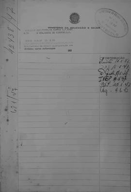 CODI-UNIPER_m0707p01 - Troca de Correspondências com a Escola de Enfermagem de Santos, 1947