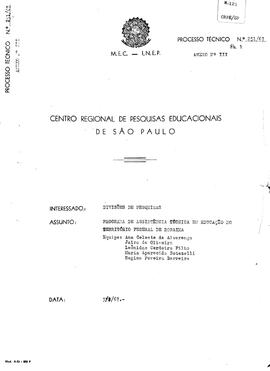 CRPE-SP_m0123p01 - Programa de Assistência Técnica em Educação no Estado de Roraima, 1967