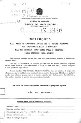 CODI-SOEP_m029p02 - Prova de Habilitação para Operador IX, 1944