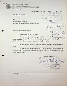 SAT_m025p10 - Correspondências da Coordenadoria do Serviço de Assistência Técnica, 1969 - 1970