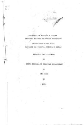 CRPE-SP_m0025p01 - Relatório das Atividades do CRPE-SP em 1961, 1961