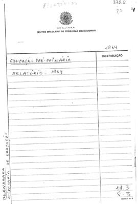 CODI-UNIPER_m0915p02 - Relatório de Atividades da Seção de Educação Pré-primária, 1964