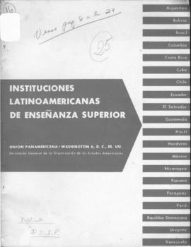 CBPE_m085p04 - Instituciones Latinoamericanas de Enseñanza Superior - Primeira Edicion, 1960