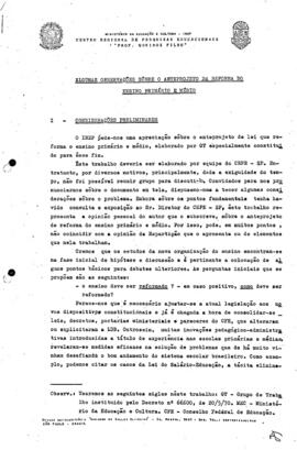 SAT_m020p04 - Algumas observações sobre o Anteprojeto da Reforma do Ensino Primário e Médio, 1970