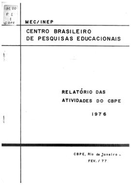 CBPE_m010p01 - Relatório de atividades do CBPE, 1976