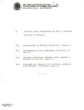 CRPE-MG_m004p01 - Documentos Variados sobre Publicações da DAP com a Editora Nacional de Direito e suas Decisões, 1963 - 1966