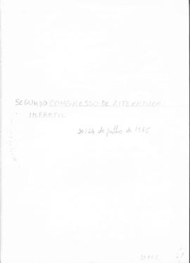 CODI-UNIPER_m1121p02 - Relatório do 2º Congresso Nacional de Literatura Infantil, 1975