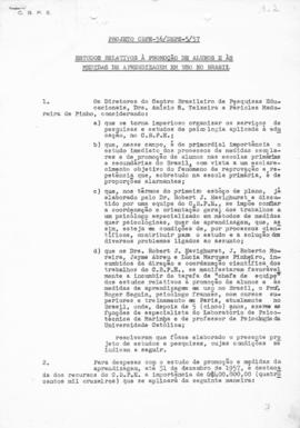 CBPE_m076p28 - Projeto sobre os Estudos Relativos à Promoção de Alunos e às Medidas de Aprendizagem em Uso no Brasil, 1957
