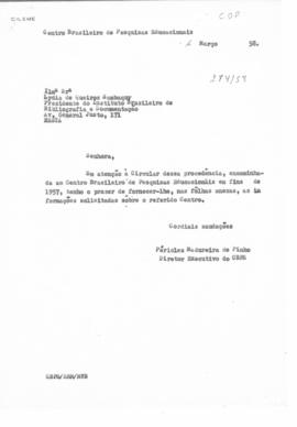 CODI-UNIPER_m0083p02 - Correspondência Enviando Informações sobre CBPE, 1958