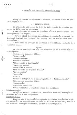 CBPE_m034p03 - Relatório de atividades do CBPE/SAV de janeiro a setembro, 1970