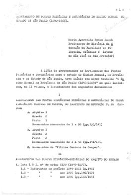 CODI-UNIPER_m0450p01 - Arrolamento de Fontes Primárias e Secundárias do Ensino Normal de São Paul...
