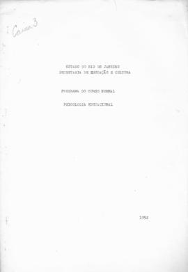 CODI-UNIPER_m0452p02 - Programa de Psicologia Educacional do Curso Normal, 1952