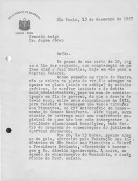 CBPE_m254p02 - Correspondências Enviadas e Recebidas pelo Dr. Jayme Abreu, 1956-1959