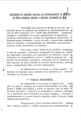 CAPES_m002p01 - Relatório de atividades do 3º e 4º trimestre, 1954