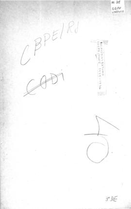 CBPE_m035p01 - Relação de pesquisas em desenvolvimento no CBPE, 1976