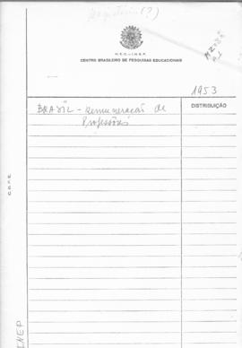CODI-UNIPER_m0238p01 - Correspondências sobre Remuneração de Professores, 1953