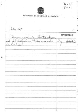 CRPE-BA_m030p01 - Documentos sobre Organização do CRPE-BA, 1956