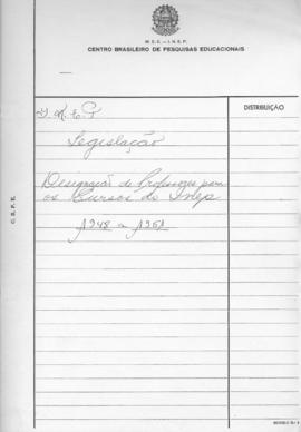 CODI_m089p01 - Legislação sobre Cursos Disponibilizados pelo INEP, 1946 - 1954