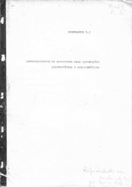 CODI_m024p02 - Desenvolvimento do Subsistema para Informações Documentárias e Bibliográficas, 1975