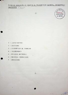 Documentos relacionados a Projetos, Pessoal, Capacitação e Funcionamento do SUSUG, 1977 - 1980