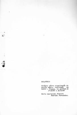 CODI_m068p01 - Relatório sobre Organização do Ensino Médio Realizado em Paris, 1968