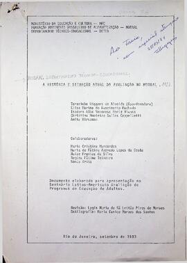 A História e Situação Atual da Avaliação no MOBRAL, 1983