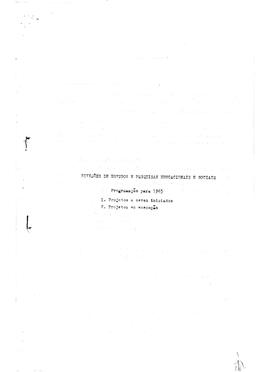 CRPE-PE_m005p09 - Programação das Divisões de Estudos e Pesquisas Educacionais e Sociais, 1965