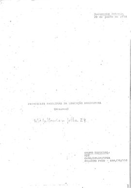 CODI-UNIPER_m0323p01 - Principais Problemas da Educação Brasileira, 1978