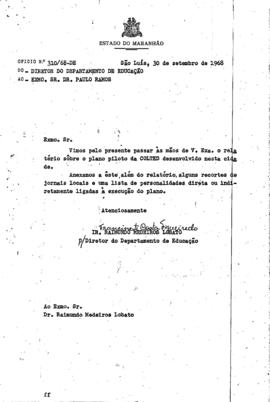COLTED_m011p01 - Relatório da Execução da Etapa Plano Piloto da COLTED em São Luís, 1968