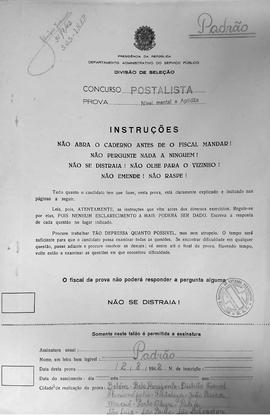 CODI-SOEP_m043p02 - Provas de Seleção para Postalista, 1942
