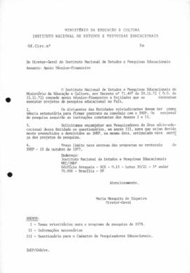 CODI-UNIPER_m1229p01 - Solicitação de Apoio Técnico-Financeiro, 1977