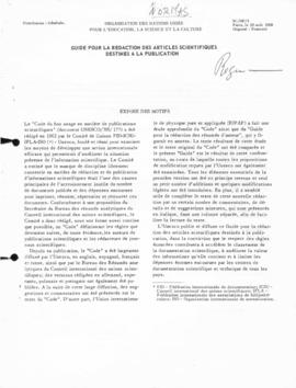 CODI_m033p09 - Guide pour la Redaction des Articles Scientifiques Destines a la Publication, 1968