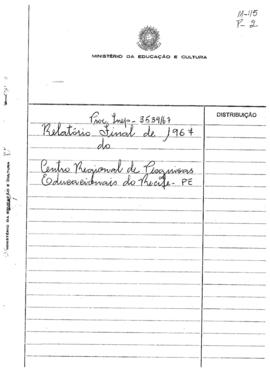 CRPE-PE_m045p02 - Relatório Final do Centro Regional de Pesquisas Educacionais de Recife, 1967