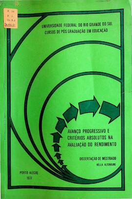 TESE-DE-MESTRADO_m014p01 - Avanço Progressivo e Critérios Absolutos na Avaliação do Rendimento, 1977