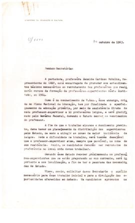 DIRETORIA_m399p01 - Recrutamento de Professores  e Supervisores, 1963