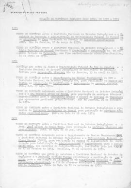 CODI_m009p01 - Relação de Termos, Contratos e Convênios Firmados pelo INEP, 1970 - 1974