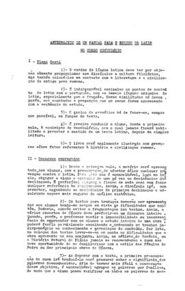 CALDEME_m011p03 - Anteprojeto de um manual para o Ensino de Latim no Curso Secundário, 1956