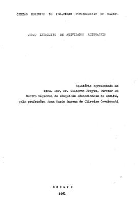 CRPE-PE_m011p03 - Relatório do I Curso Intensivo de Atividades Artesanais, 1961