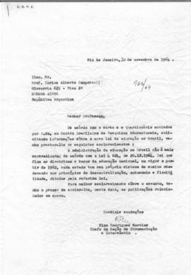 CODI-UNIPER_m1262p01 - Correspondências Enviando e Solicitando Informações e Materiais, 1964