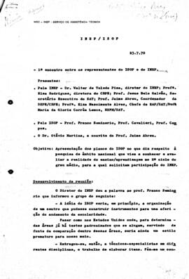 SAT_m029p02 - 1º Encontro entre os Representantes ISOP e do INEP, 1970