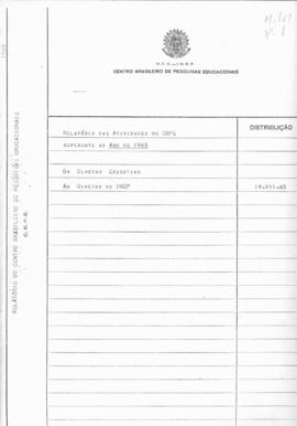 CBPE_m169p01 - Relatório das Atividades do CBPE e seus Setores, 1965
