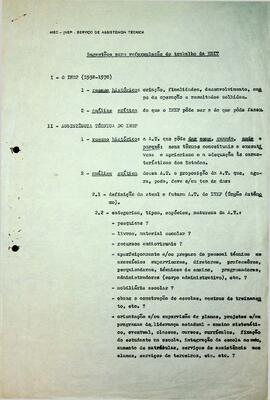 SAT_m013p01 - Documentos diversos da Equipe do SAT informando sobre Estudos e Projetos, 1970