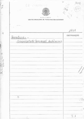 CODI-UNIPER_m0306p01 - Centro Universitário de Estudos Gerais de Honduras, 1961