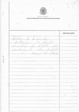 CBPE_m172p01 - Relatório do Serviço de Bibliografia ao Diretor Executivo do CBPE, 1966