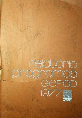 Relatório dos Programas da GEPED em 1977, 1978